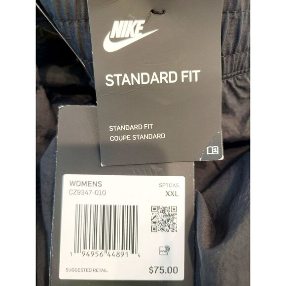 XXL WOMEN'S NIKE SPORTSWEAR PANTS JOGGERS BLACK / WHITE - Picture 8 of 8
